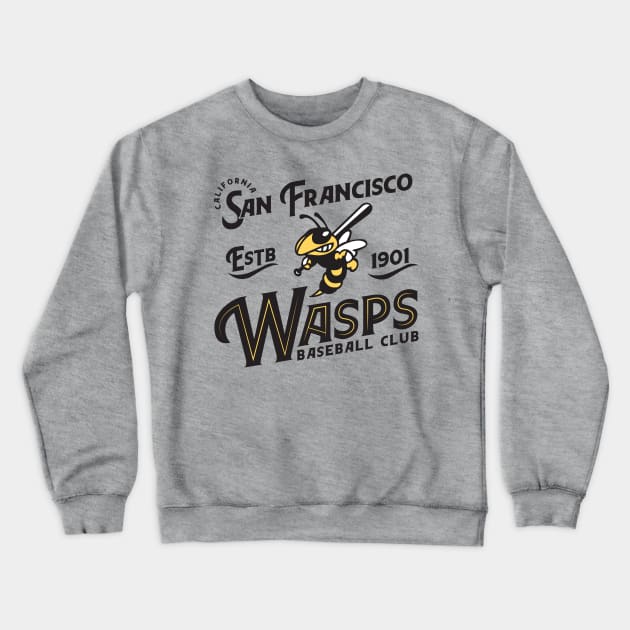 San Francisco Wasps Crewneck Sweatshirt by MindsparkCreative